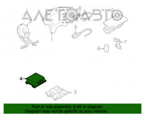Mitsubishi Galant 99 srs airbag computer module for re-stitching