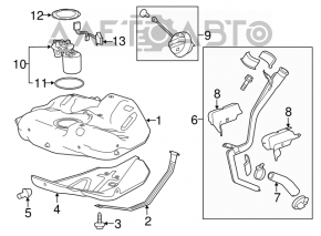 Fuel pump petrol pump Chevrolet Malibu 13-15 2.4 hybrid