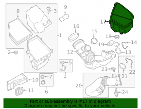 Air resonator BMW 5 G30 17-23 2.0T, 530e hybrid