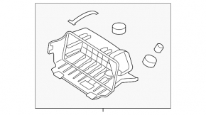 Air filter housing assembly Mitsubishi Outlander Sport ASX 13-23 2.0 2.4