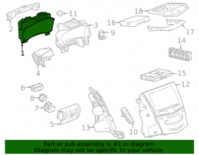 Cadillac CTS 14- Instrument Cluster