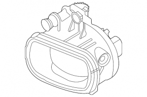 Fog light left fog light Nissan Rogue 21-23 LED