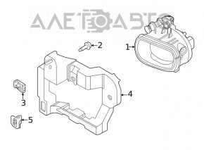 Left fog light for Nissan Armada 23-24