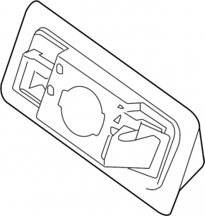 Left tailgate number plate light Nissan Versa Note 13-19