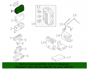 Nissan Murano 04-07 Underhood Fuse Box Cover