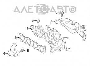 Exhaust manifold with catalytic converter Hyundai Elantra AD 17-19 2.0 automatic transmission