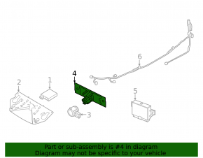 Rear Parktronic Bracket Inner Nissan Rogue 21-23