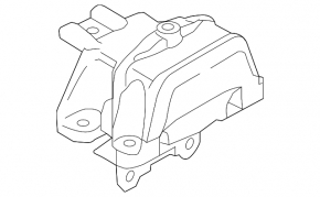 Engine mount left Mitsubishi Outlander 14-15 prerest FWD