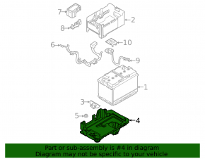 Battery tray Hyundai Sonata 20-22