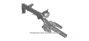 Quarter front left Buick Encore 13-19 on the body, black, pokes