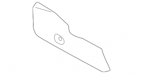 Audi A6 C7 12-18 black center console trim panel with cap, left front