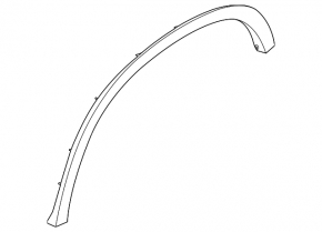 Rear left fender arch trim for BMW X1 U11 24-26