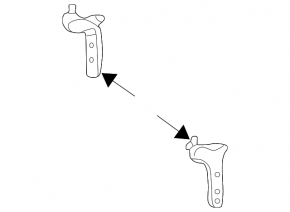 Front bumper bracket left Toyota Camry 02-06