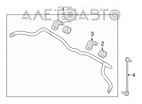 Front stabilizer bar for Kia Sorento 10-15