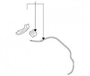Subaru Outback 10-14 Hood Release Cable