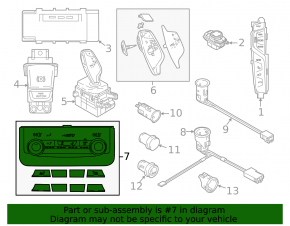 Climate control and radio control BMW 5 G30 17-23