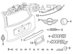 Rear view camera for BMW X3 F25 15-17