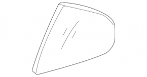 Door glass triangle rear left Lexus GS300 GS350 GS430 GS450h 06-11