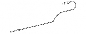 Fuel filler flap release cable Toyota Sienna 11-20