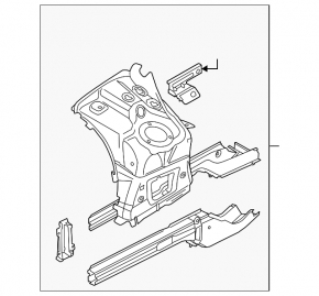 Front right quarter VW Touareg 11-17