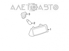 Rear Bumper License Plate Light Lexus ES300 ES330