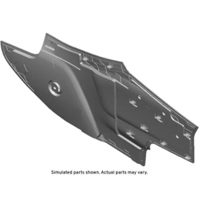 Right front center console side trim panel, black, Chevrolet Equinox 18-24