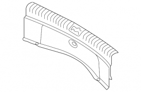 Trunk opening trim Kia Soul 14-19