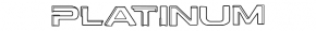 Emblem inscription Platinum trunk door Nissan Murano 25-26