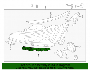 Headlight bracket left Hyundai Elantra AD 19-20 large