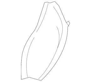 Left side dashboard trim for Chevrolet Bolt 17-18, dark gray, broken mount
