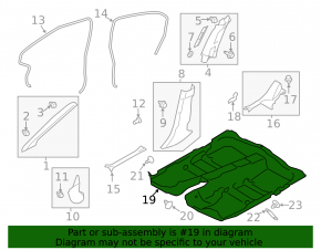 Subaru Impreza 17-23 GK Automatic Transmission Floor Covering