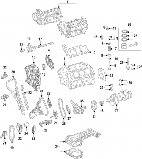 Connecting rod with piston Mercedes GLS-class X166 15-19 3.0 M276 DE30LA