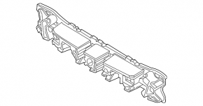 Front bumper absorber Ford Focus mk3 11-14 dorest plastic