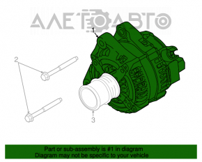 Generator Ford Focus mk3 15-18 rest 1.0T