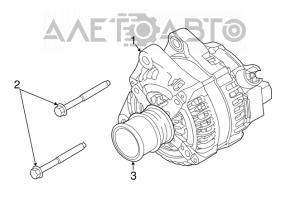 Generator Ford Focus mk3 15-18 rest 1.0T