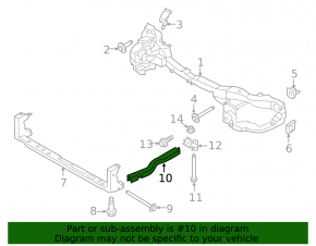 Subframe reinforcement left Lincoln MKC 15- without bracket