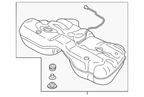 Fuel tank BMW 7 G11 G12 16-22 B58