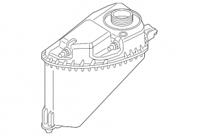 Large expansion tank for BMW 5 G30 18-20 4.4T without cap