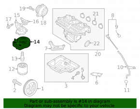 Oil cooler for internal combustion engines Hyundai Elantra AD 17-20 1.4
