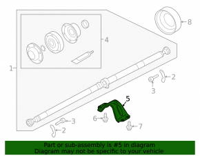 Bracket propeller shaft Volvo XC40 19-25 T5, B5