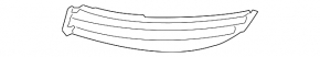 Front bumper grille left VW Passat 06-10 black, under fog lights