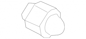 Wheel nut d21 M12x1.25 Nissan Maxima A36 16- type 1