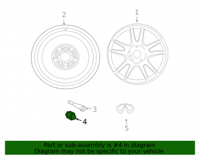 Wheel nut d21 M12x1.25 Nissan Maxima A36 16- type 1