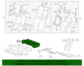 Rear seats, 2nd row, Chevrolet Bolt 17 - gray cloth + dark gray, red stitching