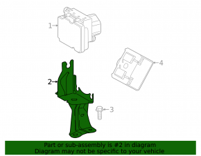 ABS Bracket Toyota Avalon 13-18 3.5