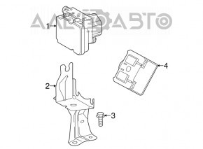 ABS Bracket Toyota Avalon 13-18 3.5