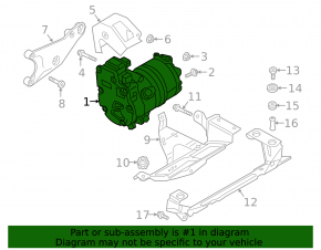 Audi E-Tron 19-23 air conditioning compressor