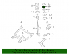 Front left shock absorber support for Nissan Murano 2005-2007