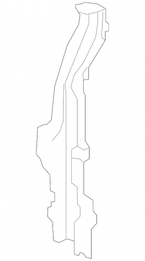 Nissan Leaf 11-12 hood lock strip for straightening