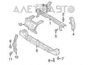 Nissan Leaf 11-12 Hood Lock Plate